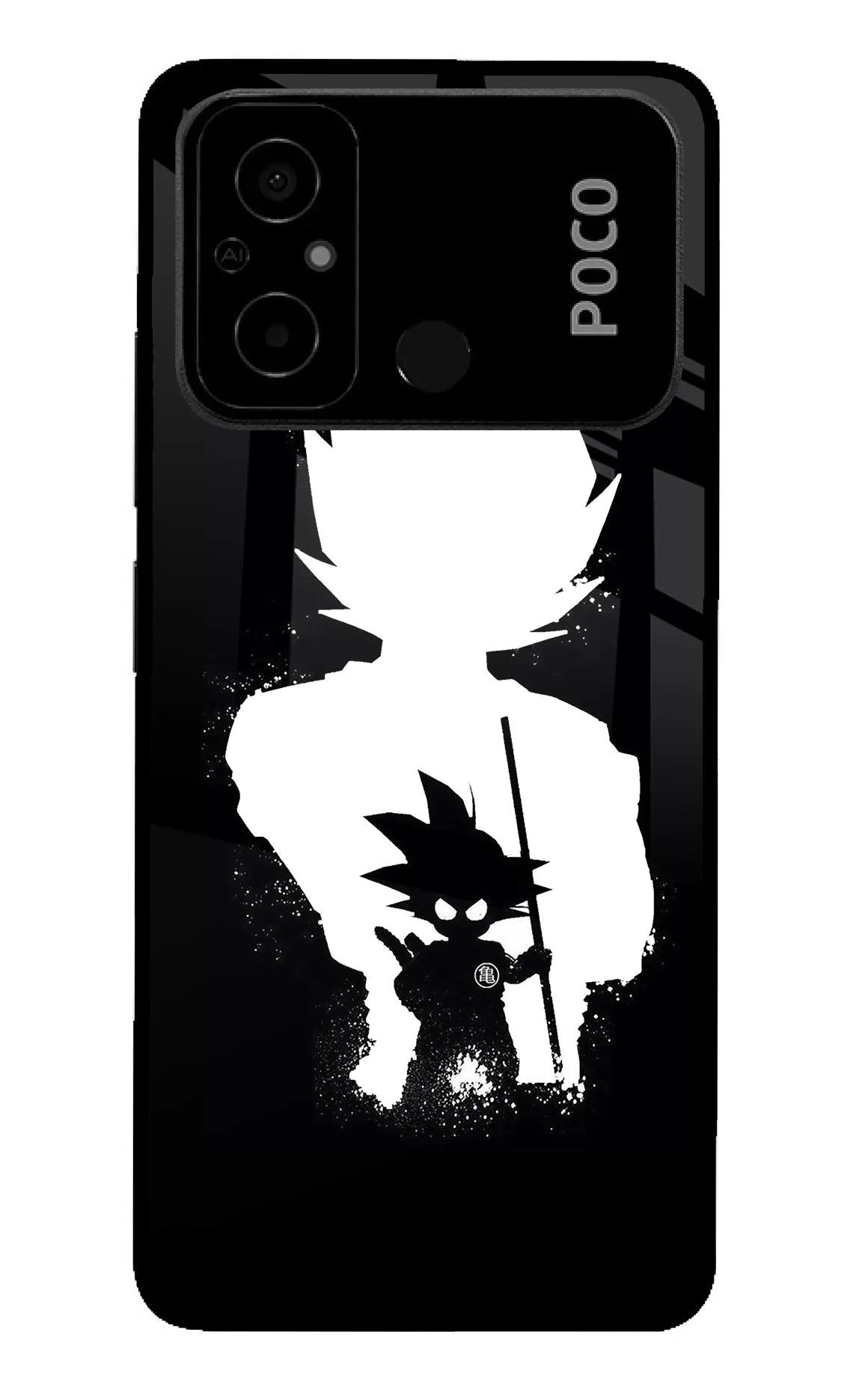 Goku Shadow Poco C55 Back Cover