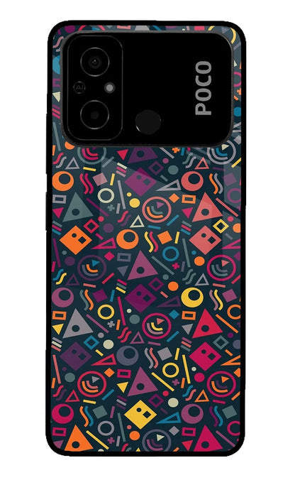Geometric Abstract Poco C55 Back Cover