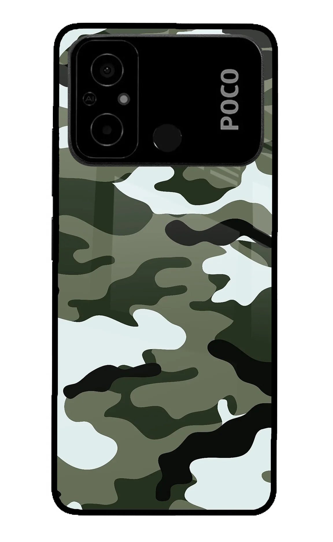 Camouflage Poco C55 Back Cover