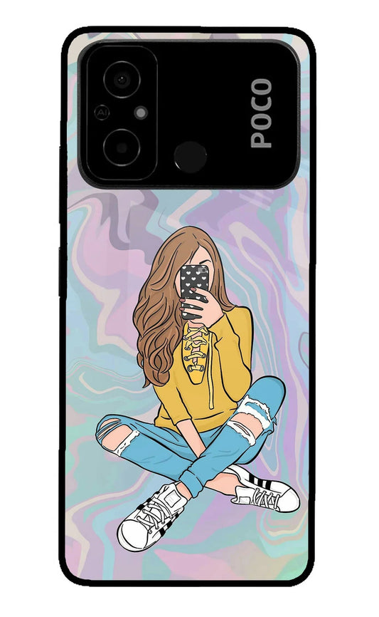 Selfie Girl Poco C55 Back Cover