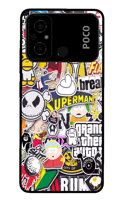 Sticker Bomb Poco C55 Back Cover