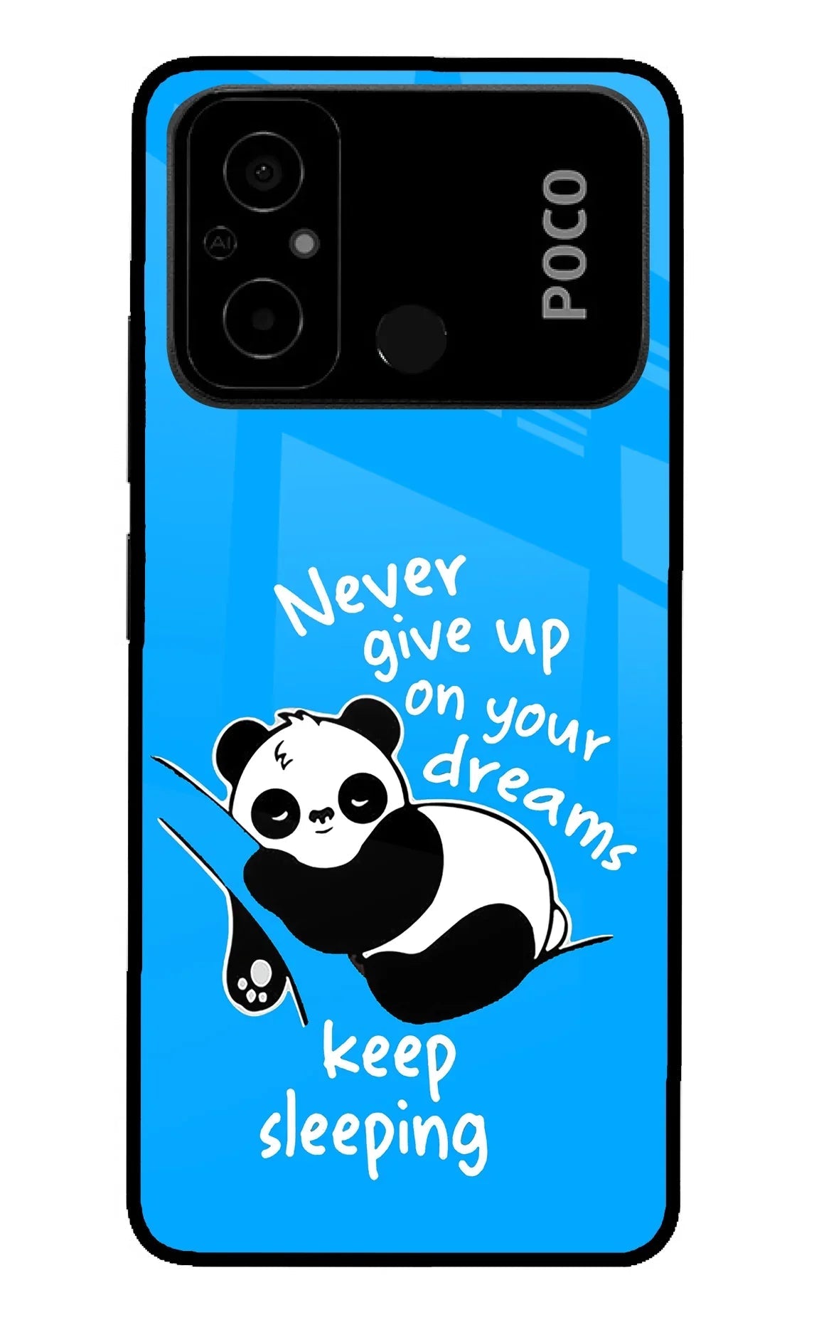 Keep Sleeping Poco C55 Back Cover