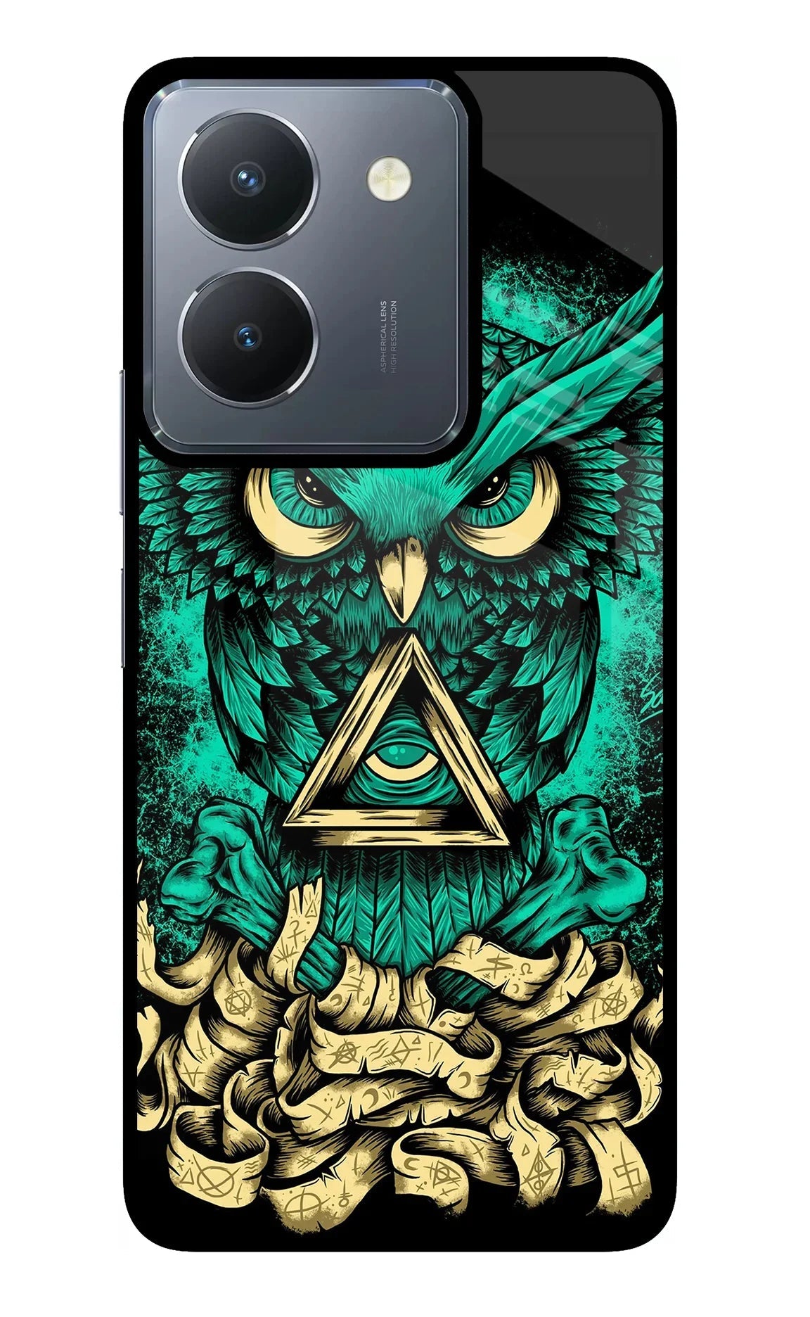 Green Owl Vivo Y36 Back Cover