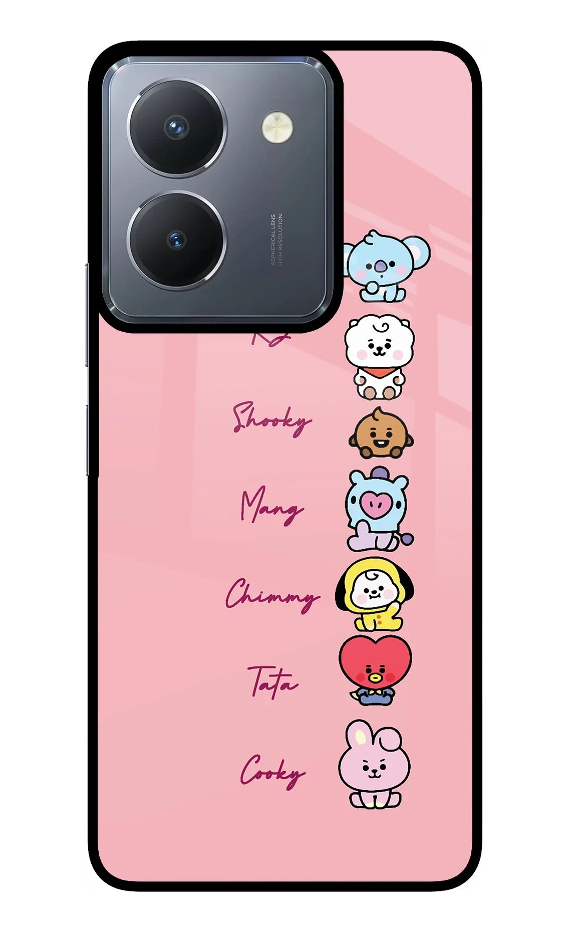 BTS names Vivo Y36 Back Cover
