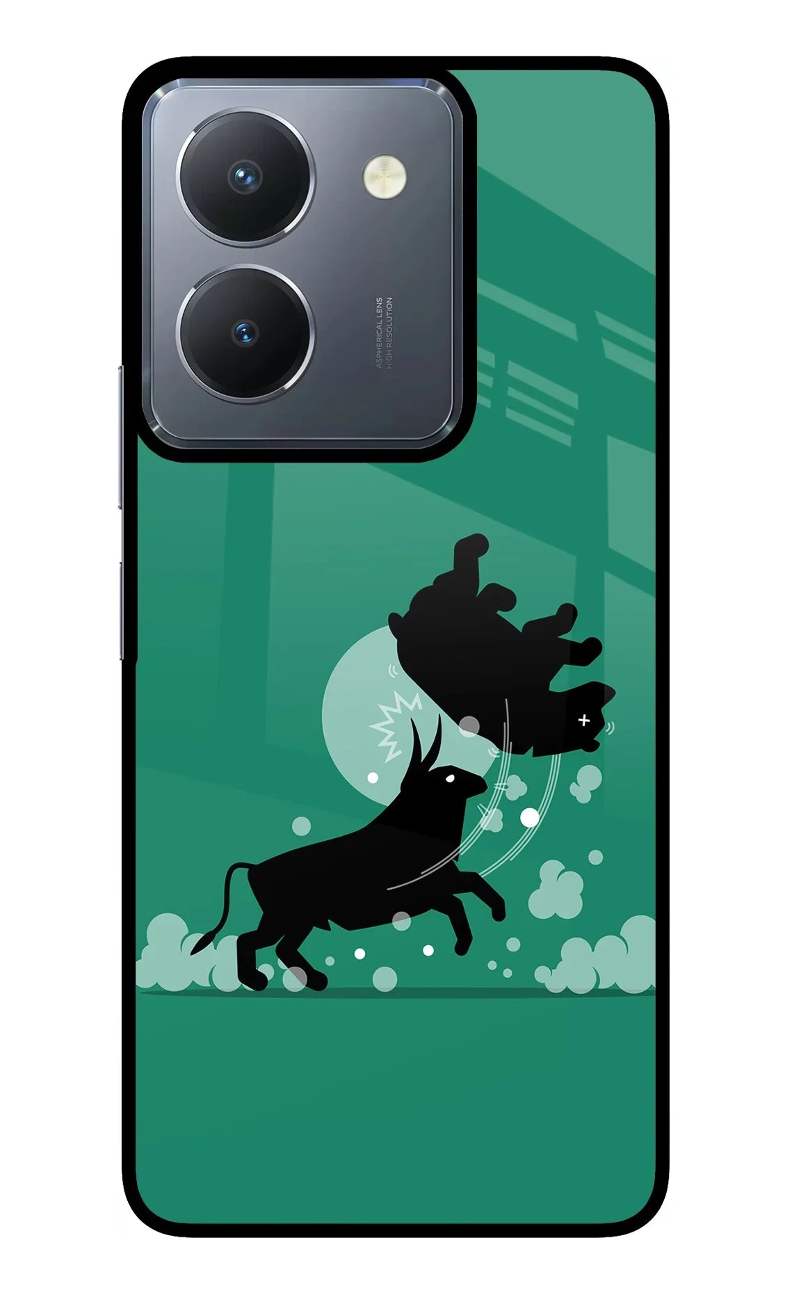 Bull Conqueror Vivo Y36 Glass Case