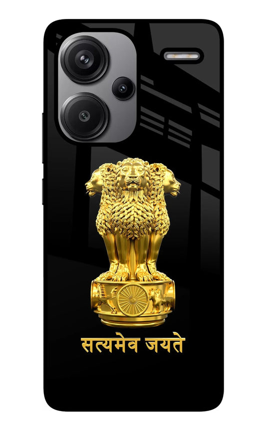 Satyamev Jayate Golden Redmi Note 13 Pro+ 5G Back Cover