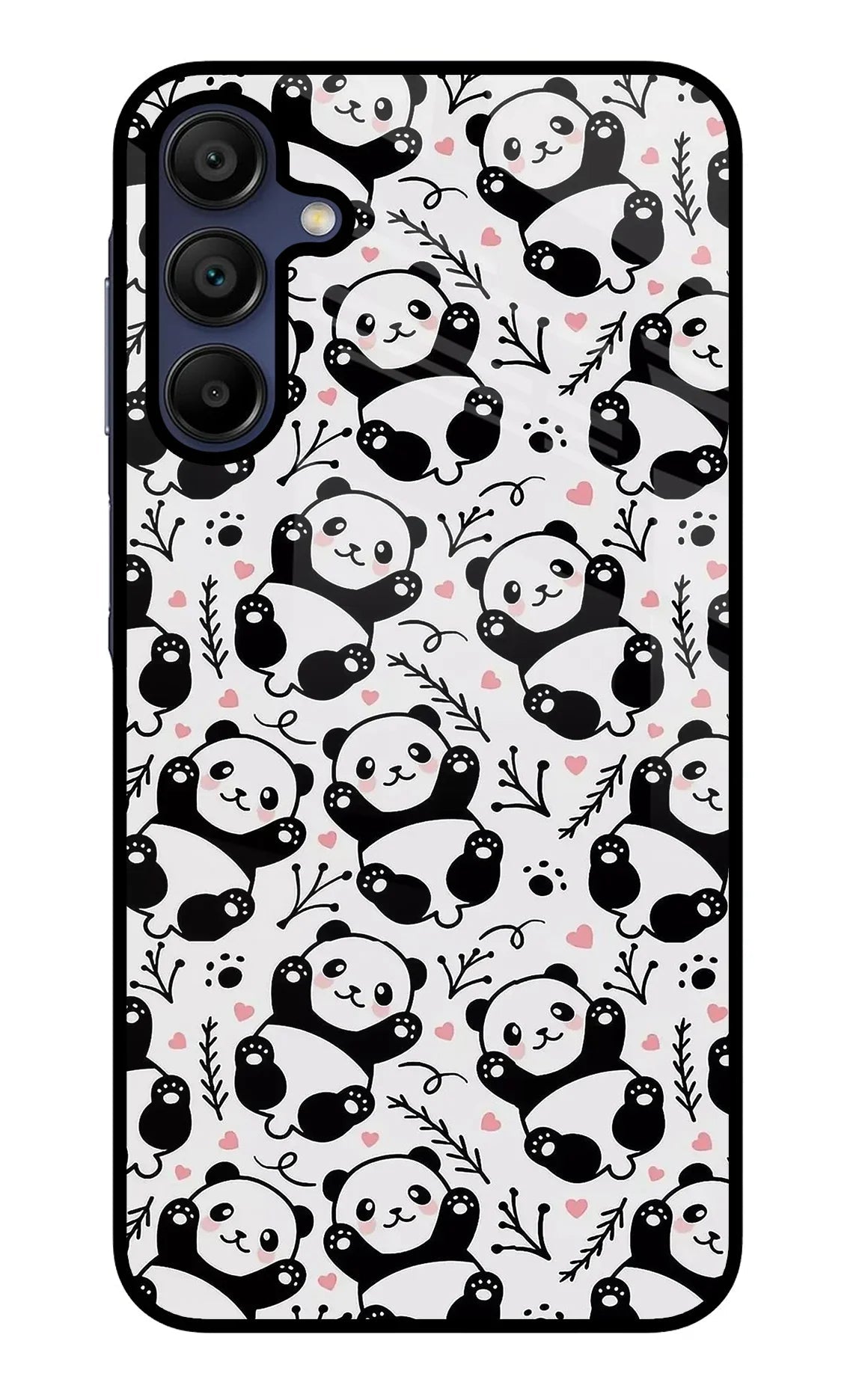 Cute Panda Samsung A15 5G Glass Case