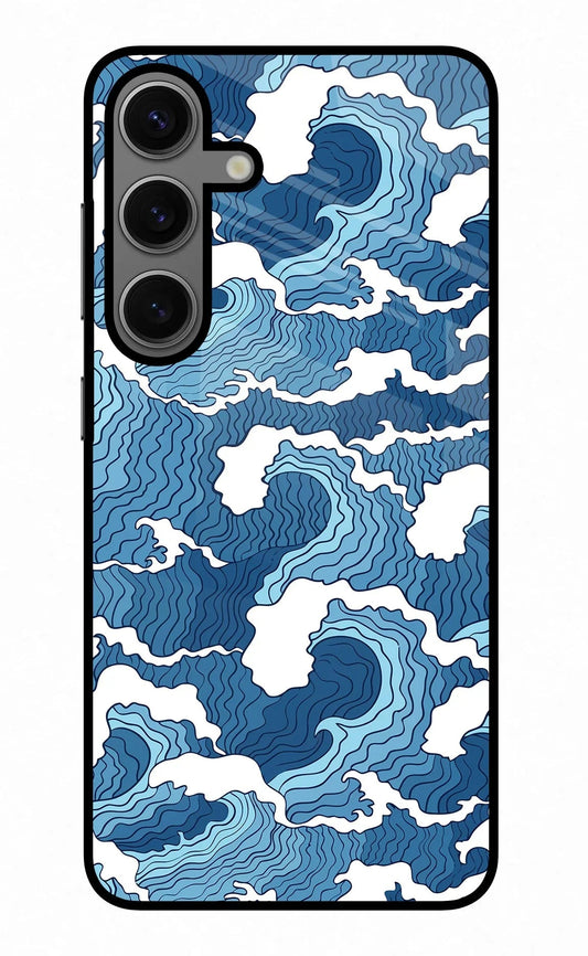 Blue Waves Samsung S24 Glass Case