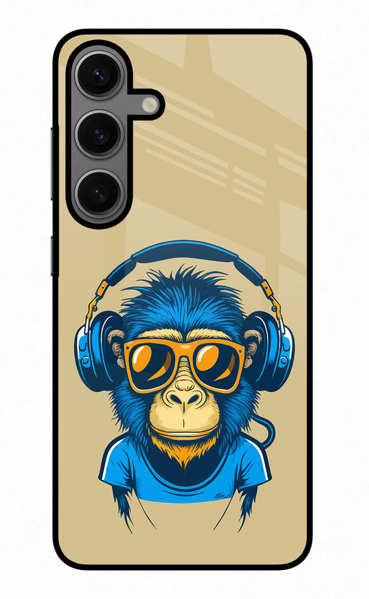 Monkey Headphone Samsung S24 Plus Back Cover