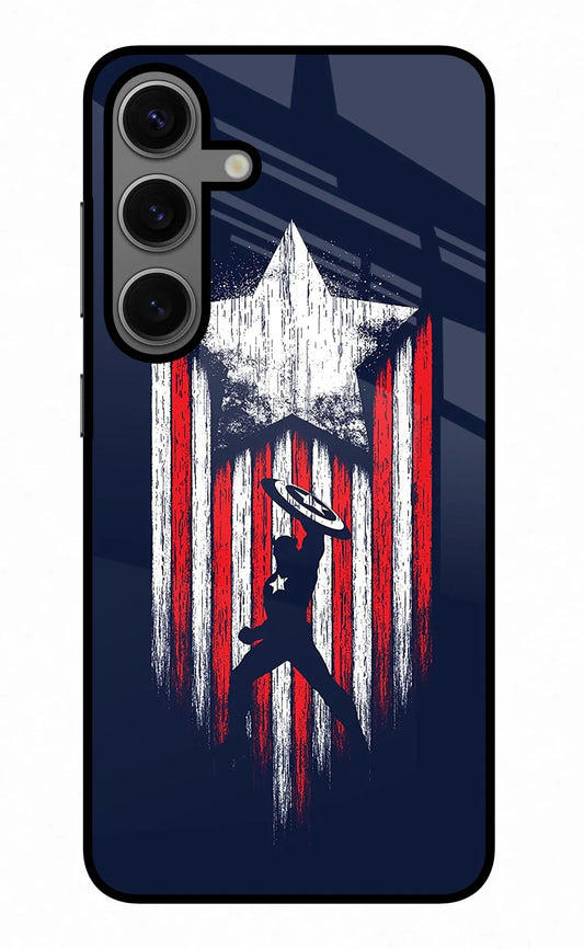Captain America Marvel Art Samsung S24 Plus Back Cover