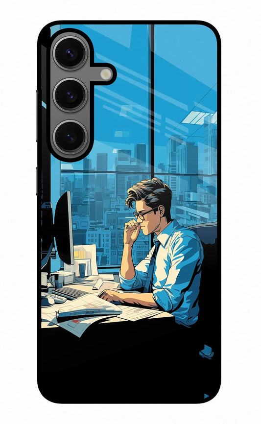 Focused Hustler (AI Generated) Samsung S24 Plus Back Cover