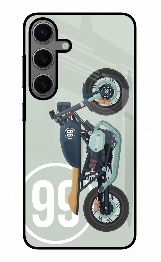Classic Cafe Racer 99 Samsung S24 Plus Glass Case