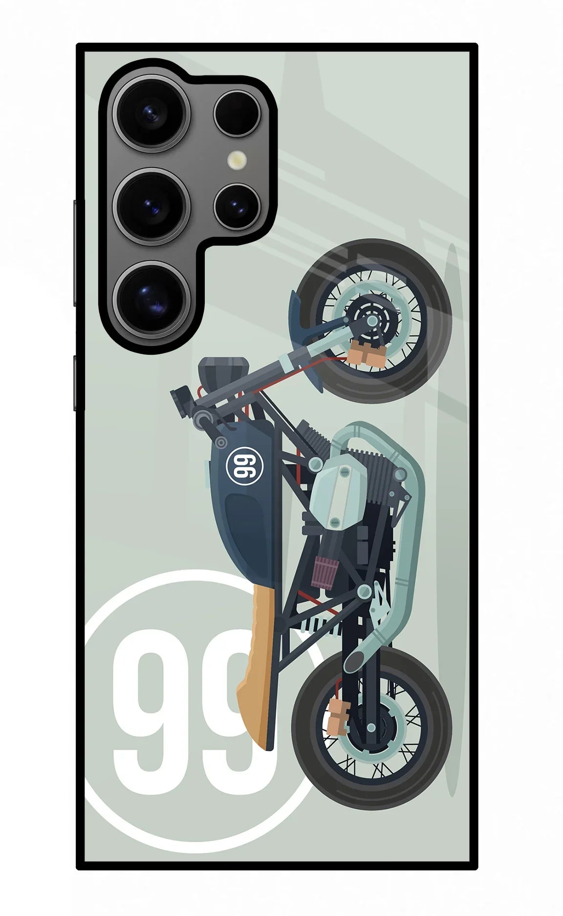 Classic Cafe Racer 99 Samsung S24 Ultra Glass Case