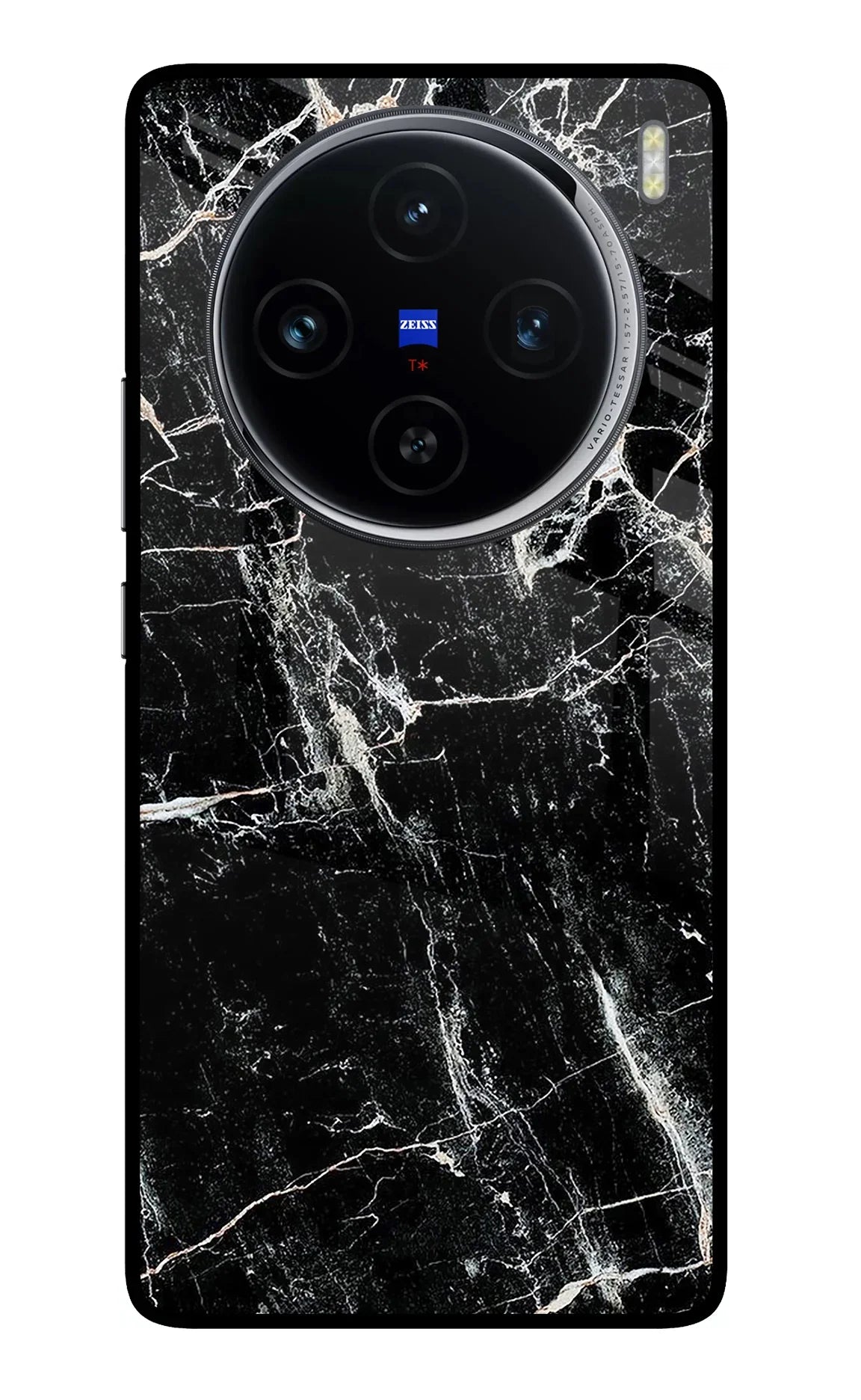 Black Marble Texture Vivo X100 Back Cover