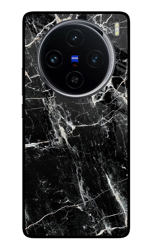 Black Marble Texture Vivo X100 Back Cover