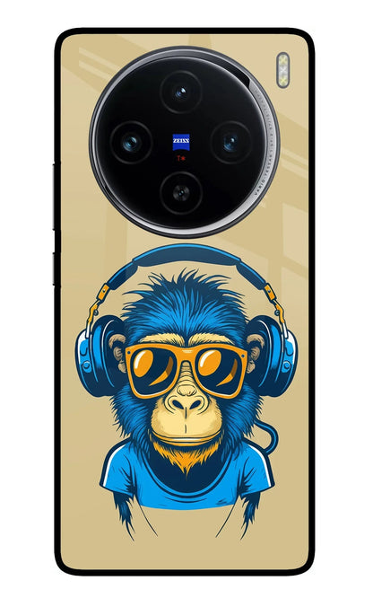 Monkey Headphone Vivo X100 Back Cover