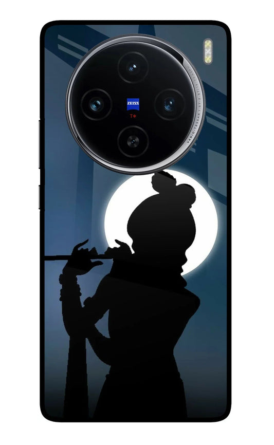 Shri Krishna Silhouette Vivo X100 Glass Case