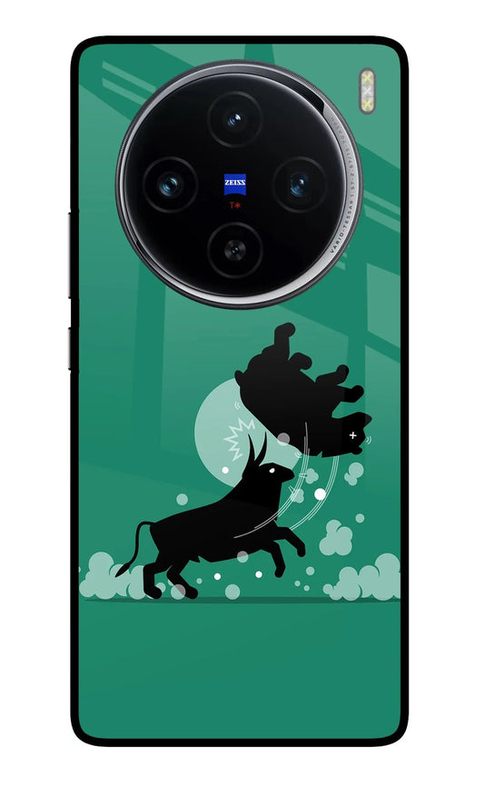 Bull Conqueror Vivo X100 Glass Case