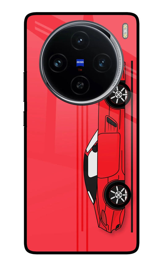 Red Velocity Vivo X100 Glass Case