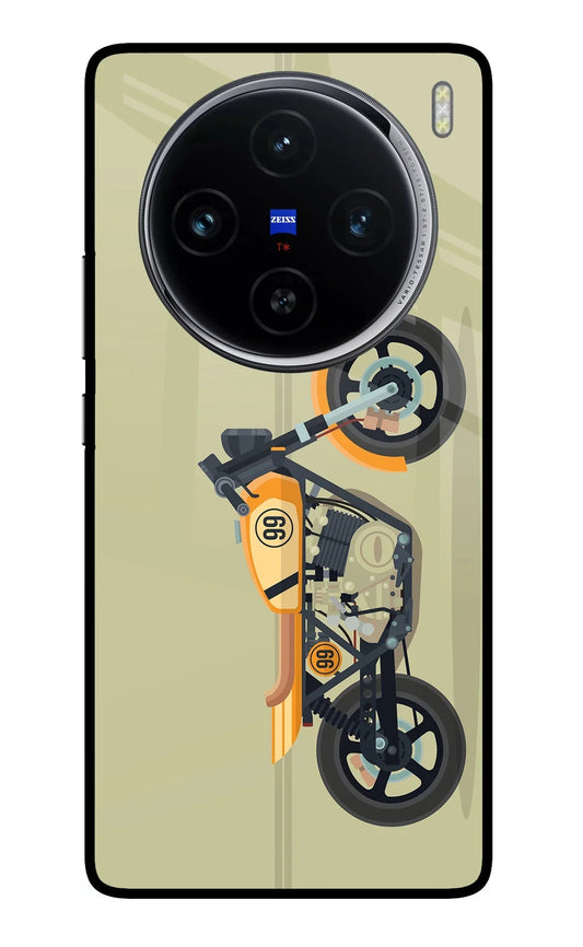 Vertical Speedster Vivo X100 Glass Case