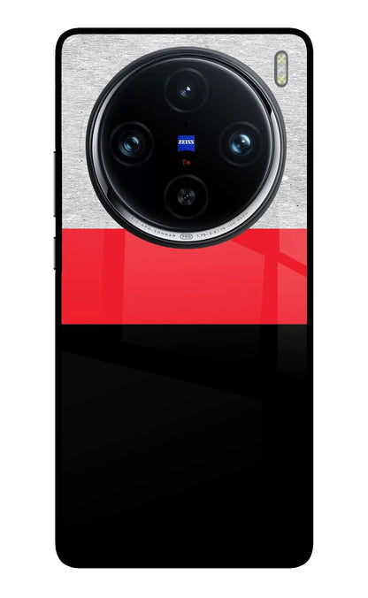 Tri Color Pattern Vivo X100 Pro Back Cover