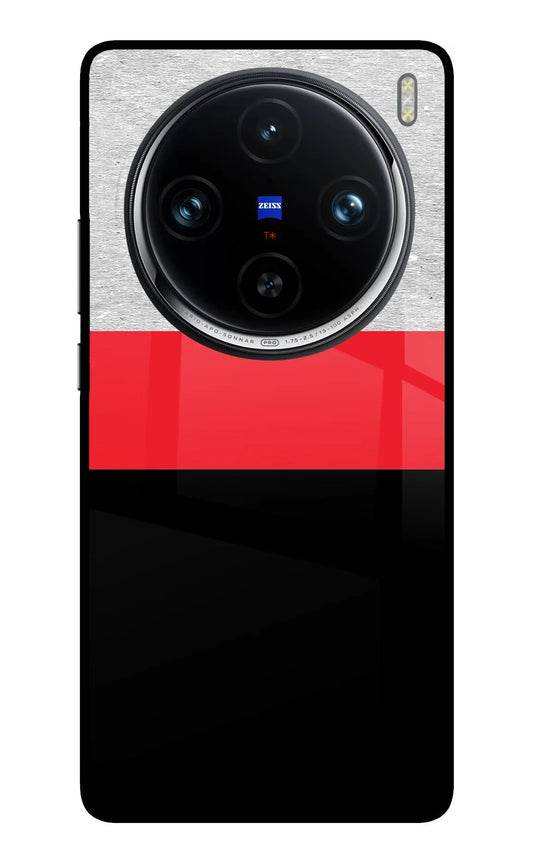 Tri Color Pattern Vivo X100 Pro Back Cover