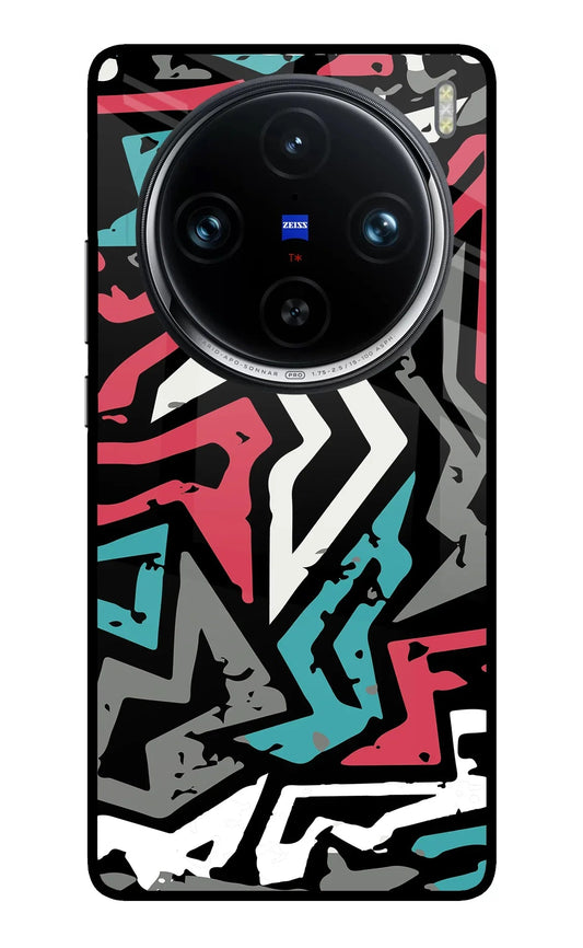 Geometric Graffiti Vivo X100 Pro Back Cover