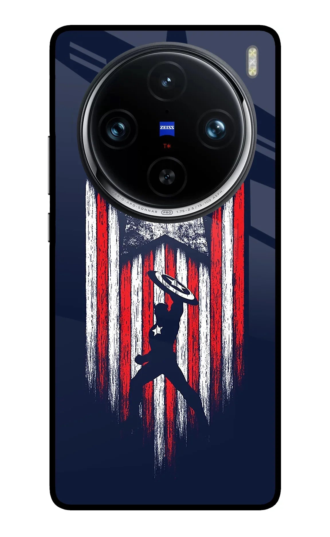 Captain America Marvel Art Vivo X100 Pro Glass Case
