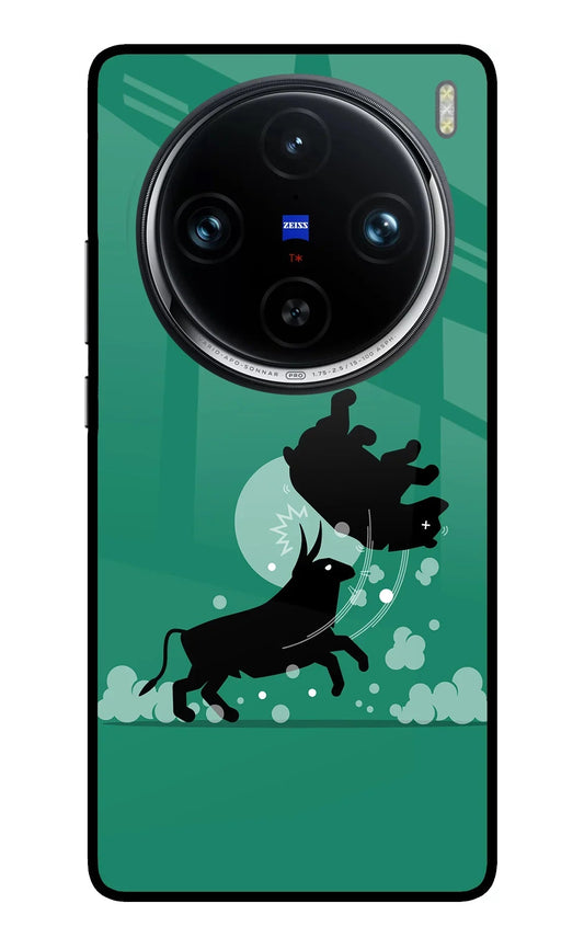 Bull Conqueror Vivo X100 Pro Glass Case
