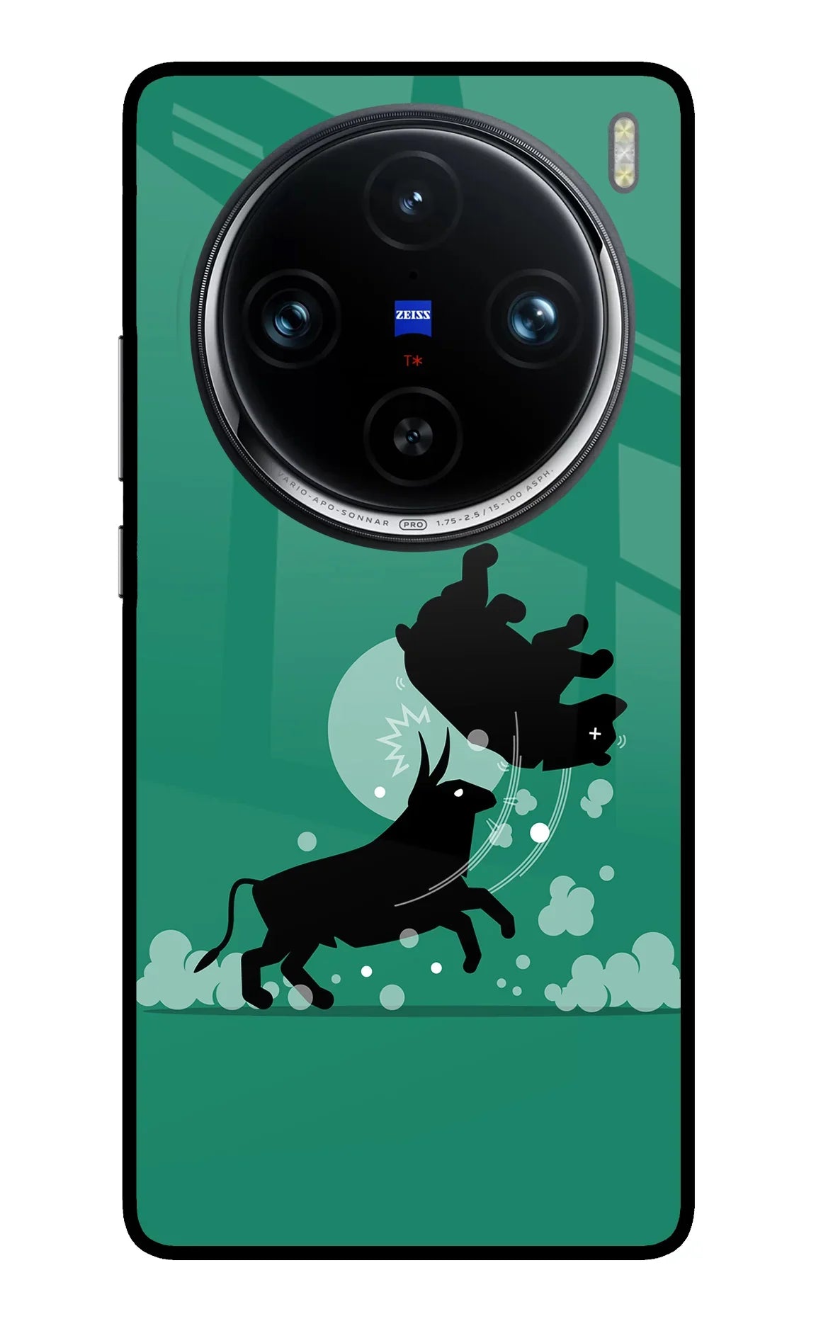 Bull Conqueror Vivo X100 Pro Glass Case