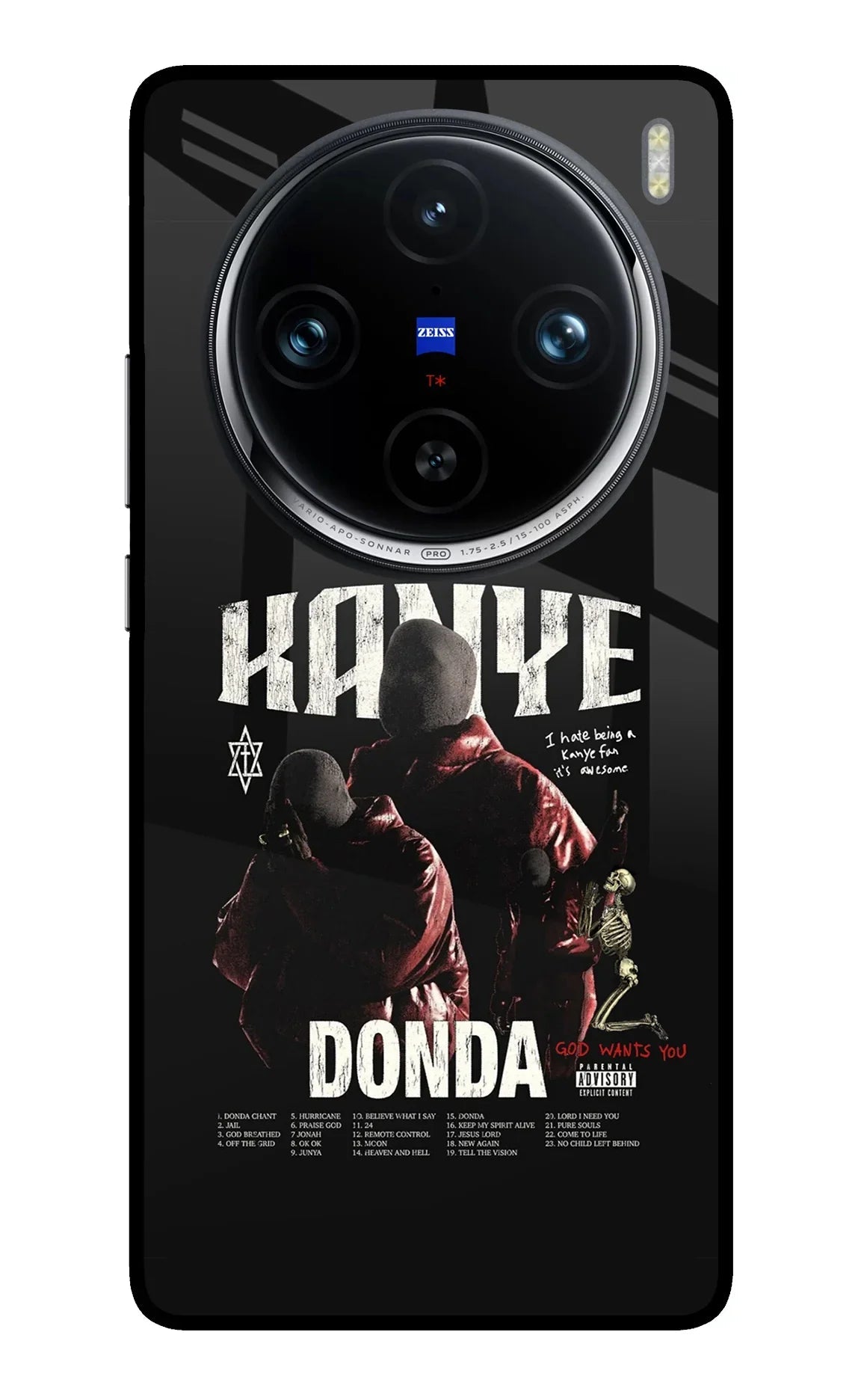 Donda Kanye West Vivo X100 Pro Glass Case