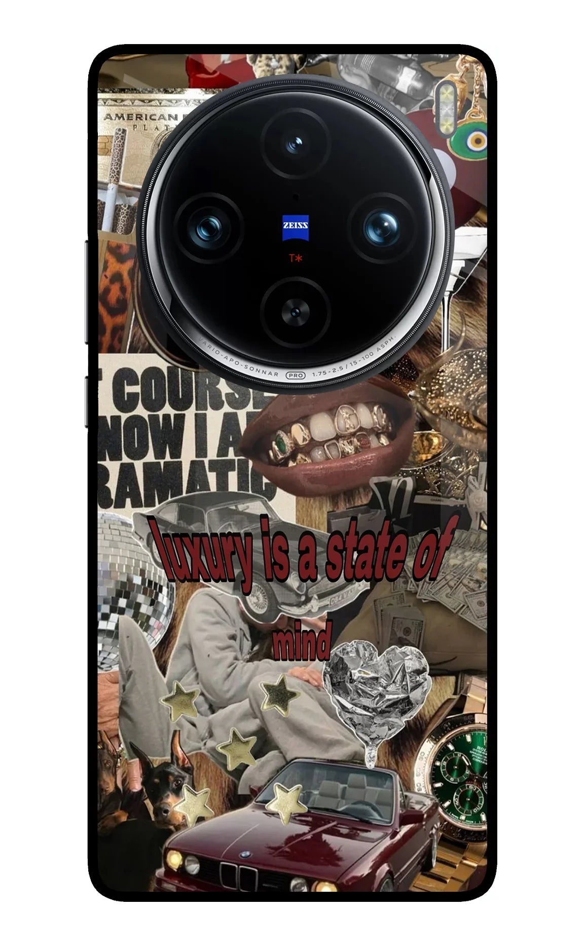 Luxury Vivo X100 Pro Glass Case