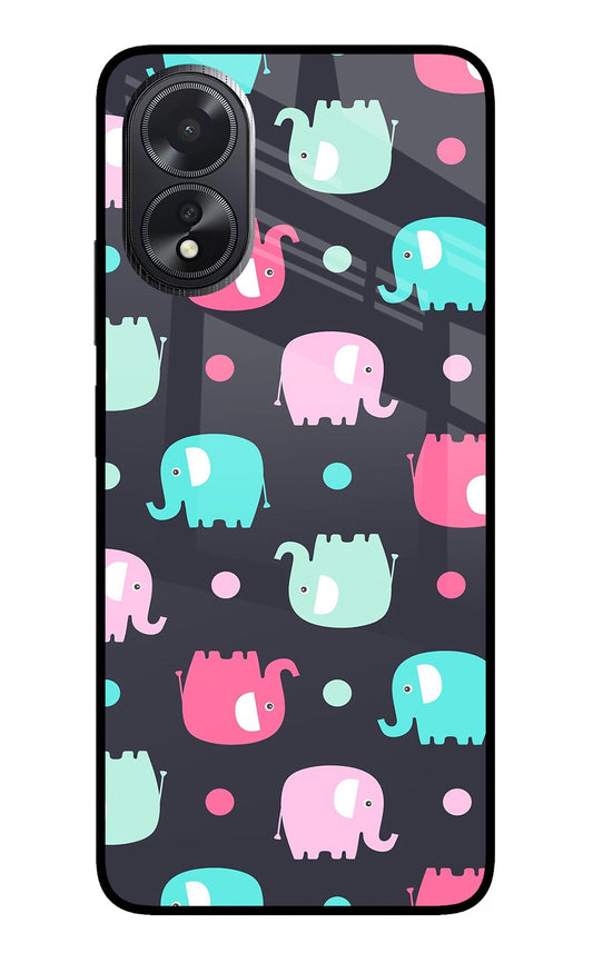 Elephants Oppo A18/Oppo A38 Back Cover