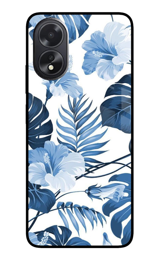 Fabric Art Oppo A18/Oppo A38 Glass Case
