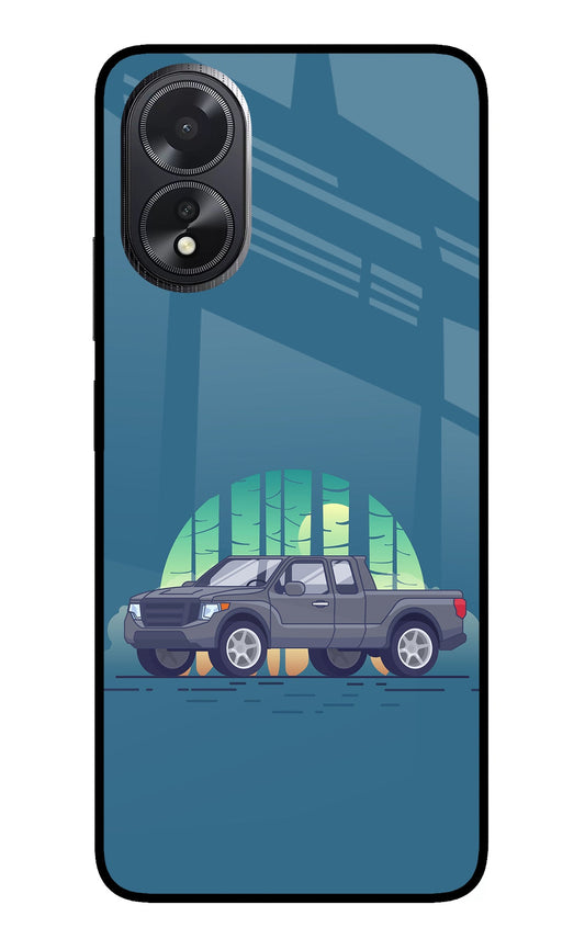 Retro Garage Vibe Oppo A18/Oppo A38 Glass Case