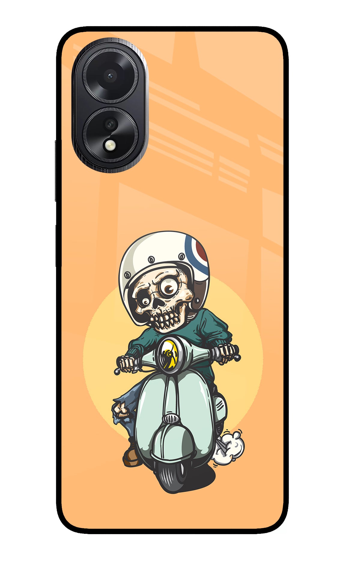 Undead Biker Oppo A18/Oppo A38 Glass Case