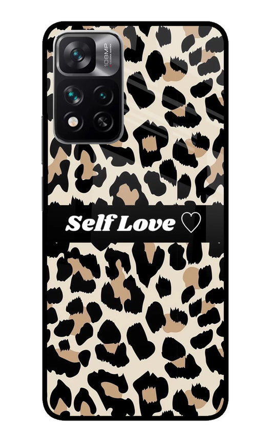 Leopard Print Self Love Redmi Note 13 Pro 5G Glass Case