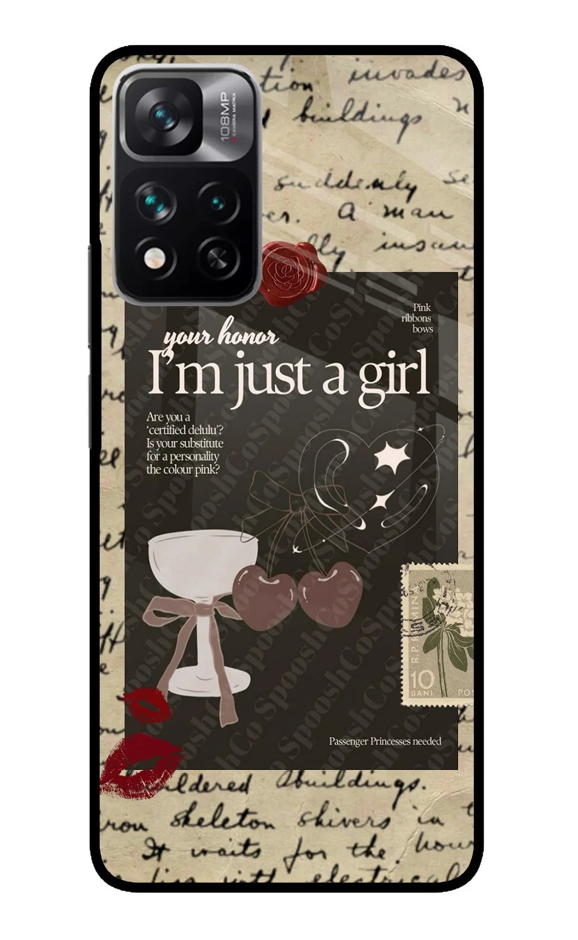 I am just a girl Redmi Note 13 Pro 5G Glass Case