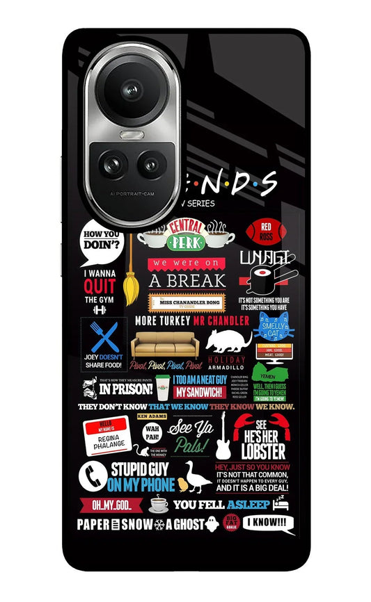 FRIENDS Oppo Reno10 5G/10 Pro 5G Glass Case