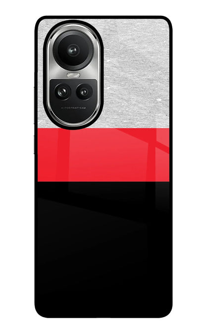 Tri Color Pattern Oppo Reno10 5G/10 Pro 5G Back Cover