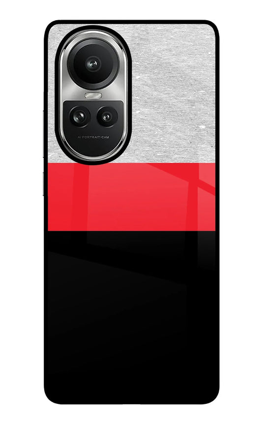 Tri Color Pattern Oppo Reno10 5G/10 Pro 5G Back Cover