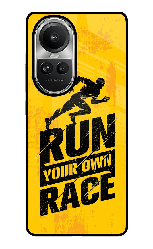 Run Your Own Race Oppo Reno10 5G/10 Pro 5G Back Cover