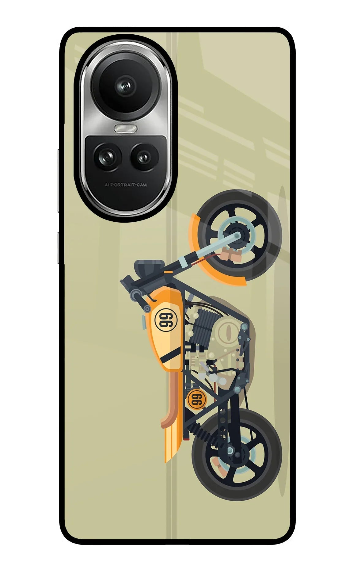 Vertical Speedster Oppo Reno10 5G/10 Pro 5G Glass Case