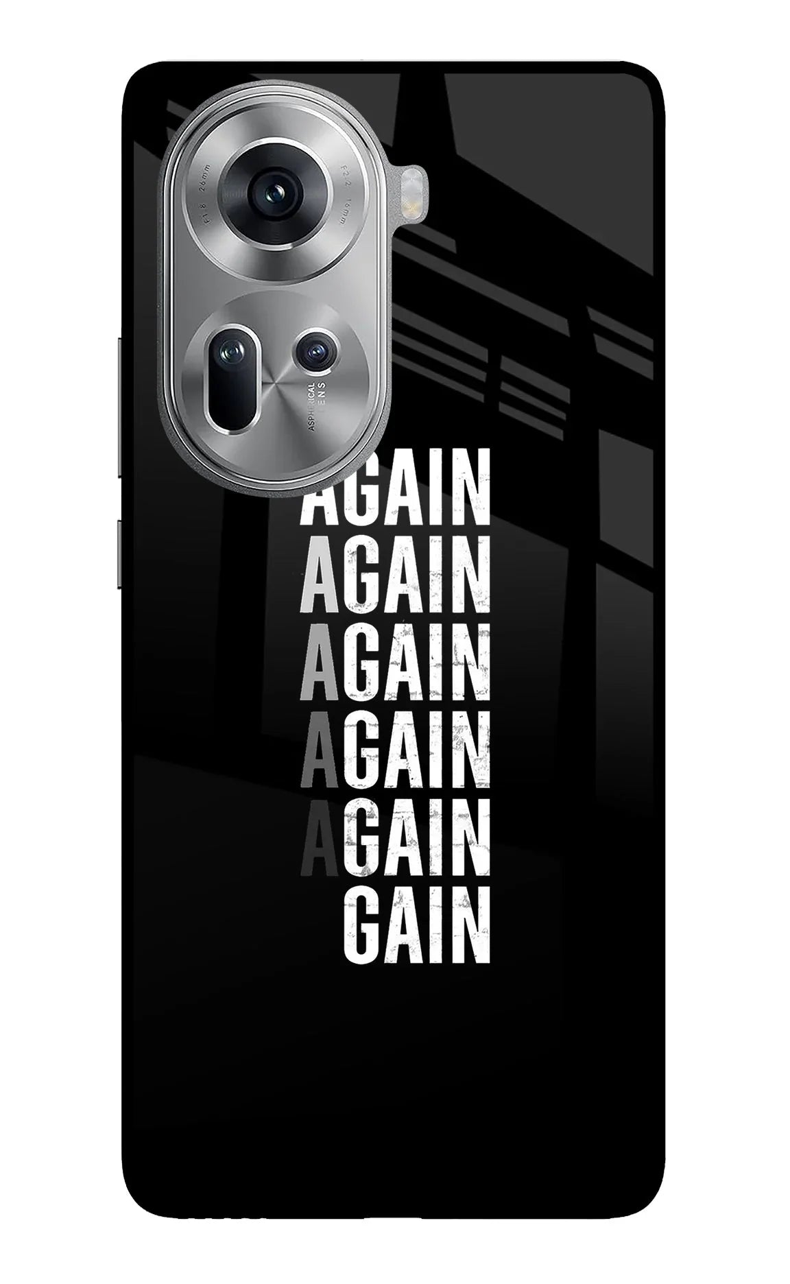 Again Again Gain Oppo Reno11 Glass Case