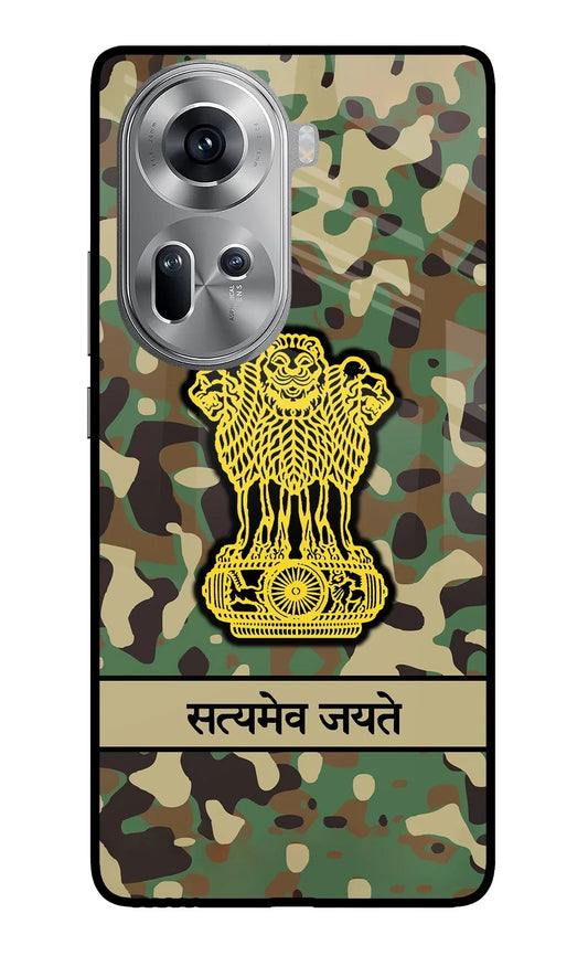 Satyamev Jayate Army Oppo Reno11 Glass Case