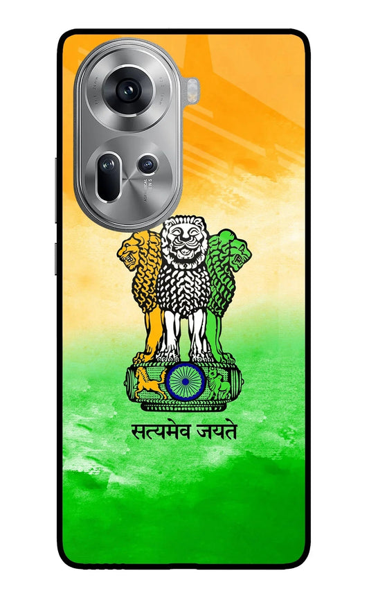 Satyamev Jayate Flag Oppo Reno11 Glass Case