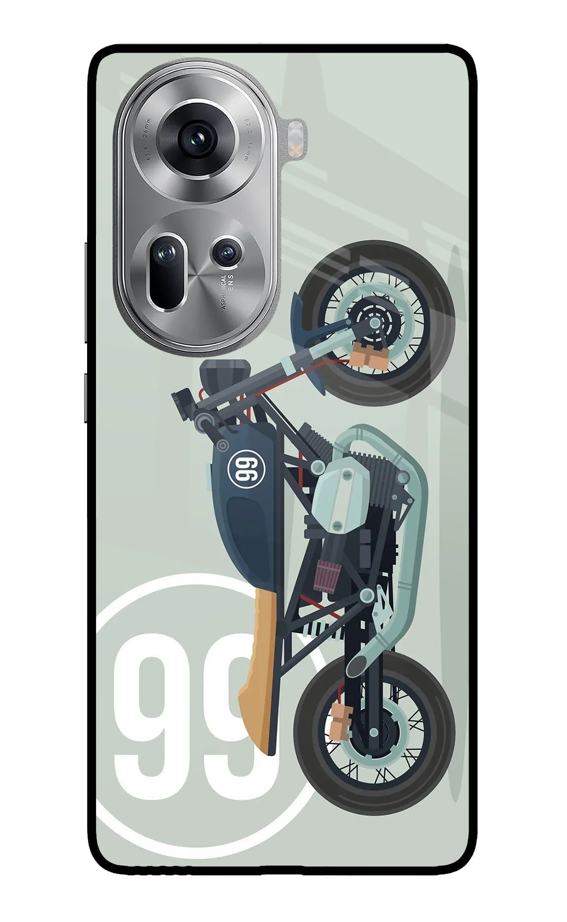 Classic Cafe Racer 99 Oppo Reno11 Back Cover