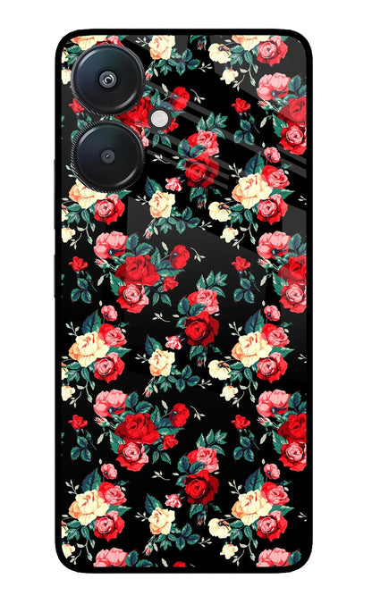 Rose Pattern Redmi 13C 5G Back Cover