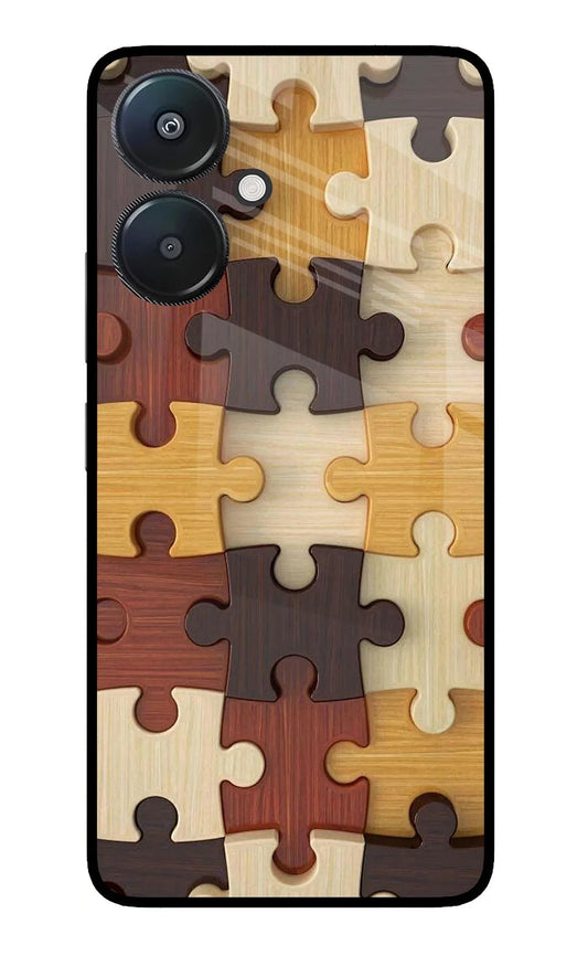 Wooden Puzzle Redmi 13C 5G Back Cover