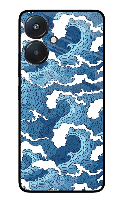 Blue Waves Redmi 13C 5G Back Cover